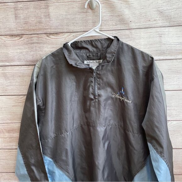 DISNEY PARKS EMBROIDERED WINDBREAKER IN BLUE AND GRAY - Picture 2 of 11